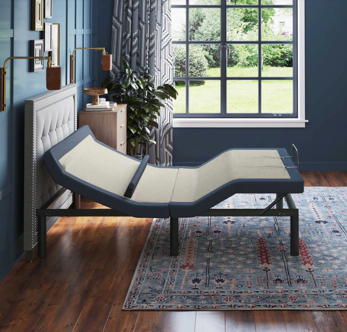BT6500 Queen Adjustable Bed Base With Head/Foot Tilt and Lumbar Position Adjustment