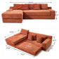 Modern L - Shaped Sectional Couch With Memory Foam - view 20