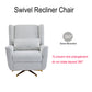 Upholstered 360° Swivel Power Recliner Chair