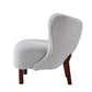 Zusud White Teddy Sherpa Accent Chair