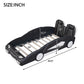 Twin Size Race Car-Shaped Platform Bed with Wheels