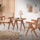 3-Piece Solid Wood Accent Chair Set and Matching End Table