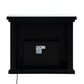 Noralie - 40" Fireplace - Mirrored & Faux Diamonds