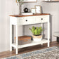 Farmhouse Style Console Table with 2 Drawers