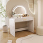 39" Makeup Vanity Table with Mirror Touch Screen Lighted Mirror