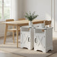 Set of 2 White Nightstands