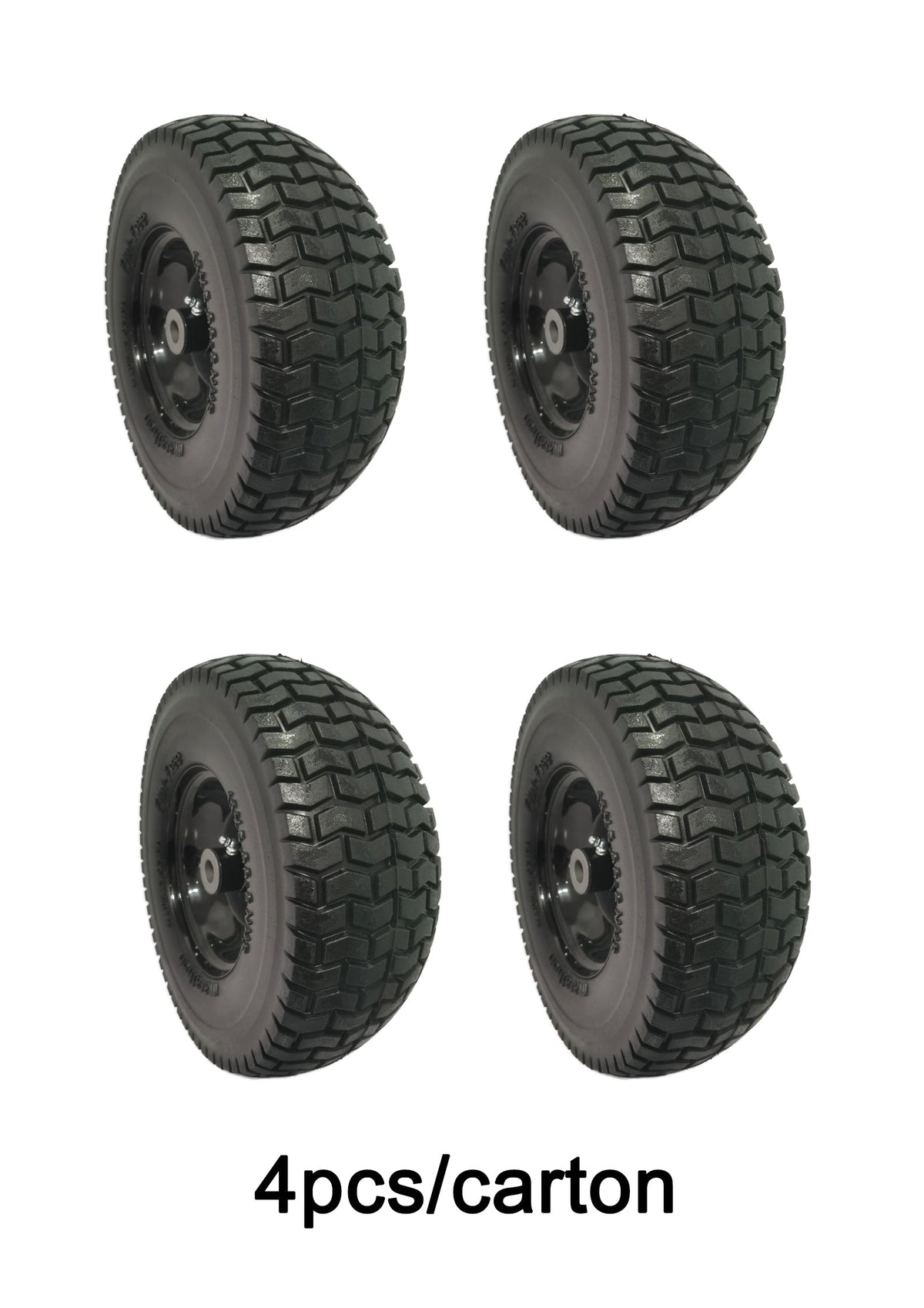 (4-Pack) 13x5.00-6 Flat Free Tire and Wheel Assemblies