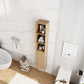 24 Inch Wall-Mounted Side Cabinet and Storage Shelves