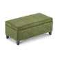 Storage Ottoman with Flip-Top Lid, Easy Assembly, Boucle Fabric & Rubber Wood Legs, Retro