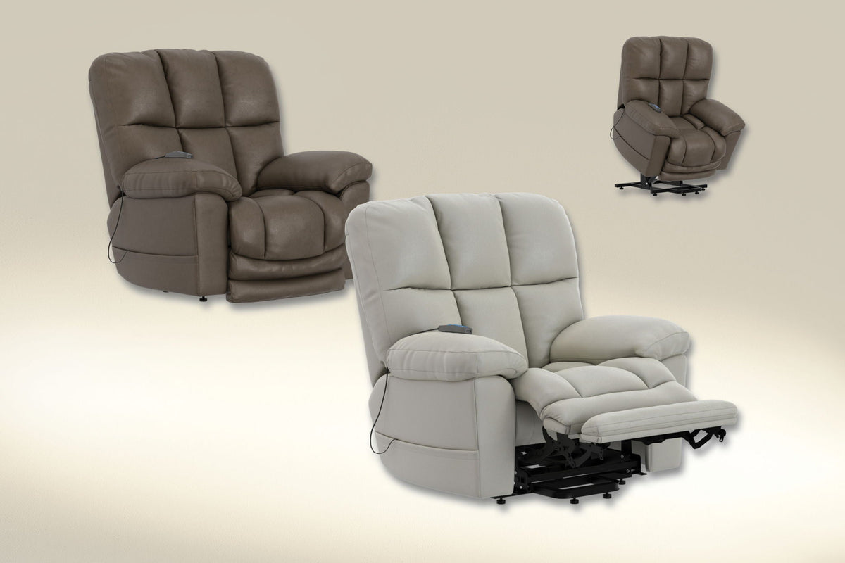 Rivers - Power Lift Lay Flat Recliner With Dual Motor & Extended Ottoman