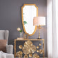 D16x31' Leaf Lamp with Marble Base Gold