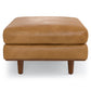 Morrison Ottoman in Sienna Genuine Leather