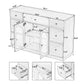 Cabinet with Storage for Living and Dining Room Entrance