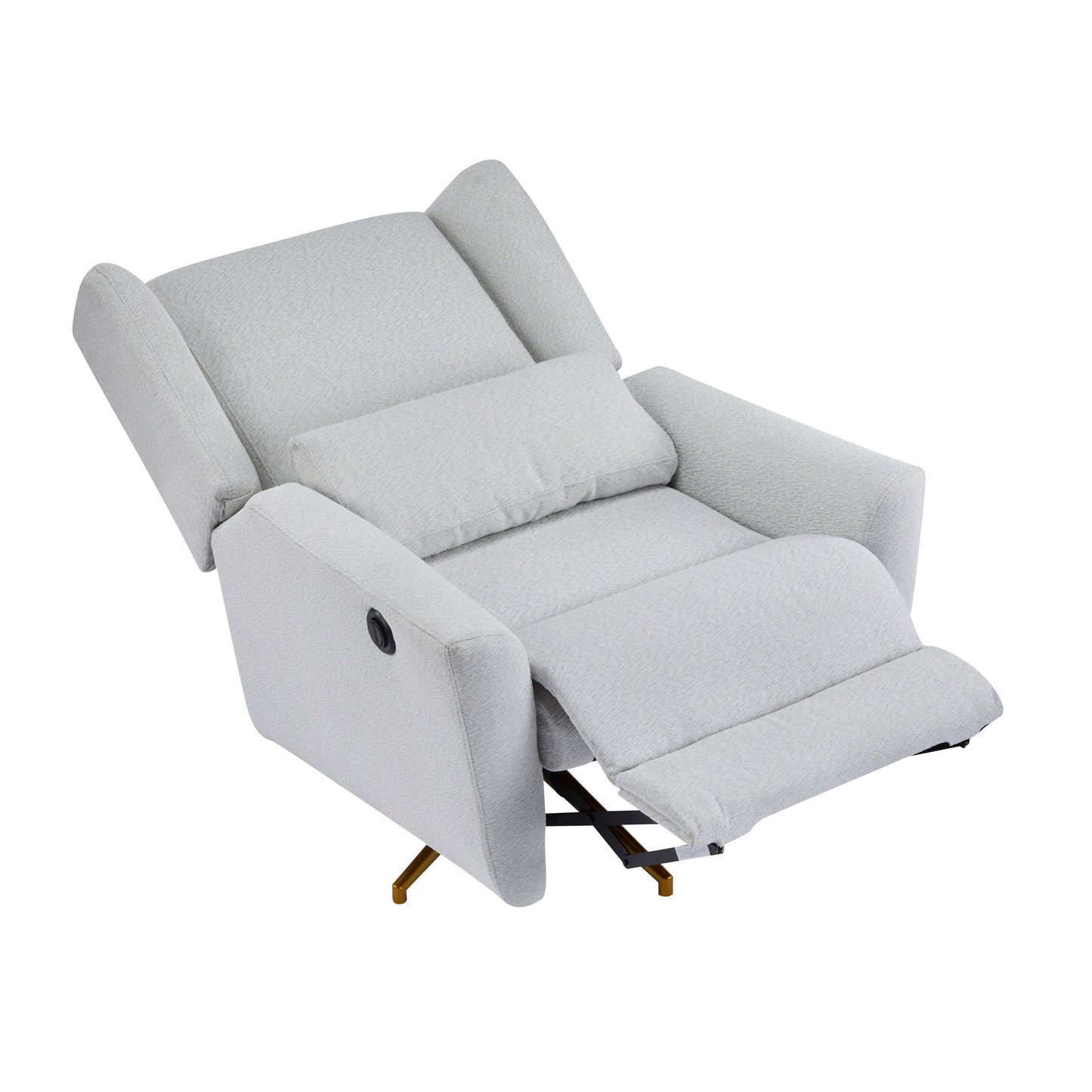 Upholstered 360° Swivel Power Recliner Chair