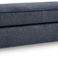 Albar Place - Oversized Accent Ottoman - Cobalt