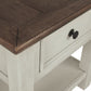 Bolanburg - Rectangular End Table - White / Brown / Beige