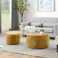 Round Storage Ottoman, 2 In 1 Function, End Table And Ottoman - view 30
