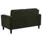 Ruth Fabric Upholstered Track Arm Loveseat Matcha Green - view 6