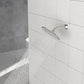 Brushed Nickel Shower Arm with Flange
