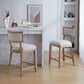 Upholstered Counter Height Bar Stools Set of 2