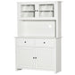 HOMCOM 63.5" Kitchen Buffet with Hutch