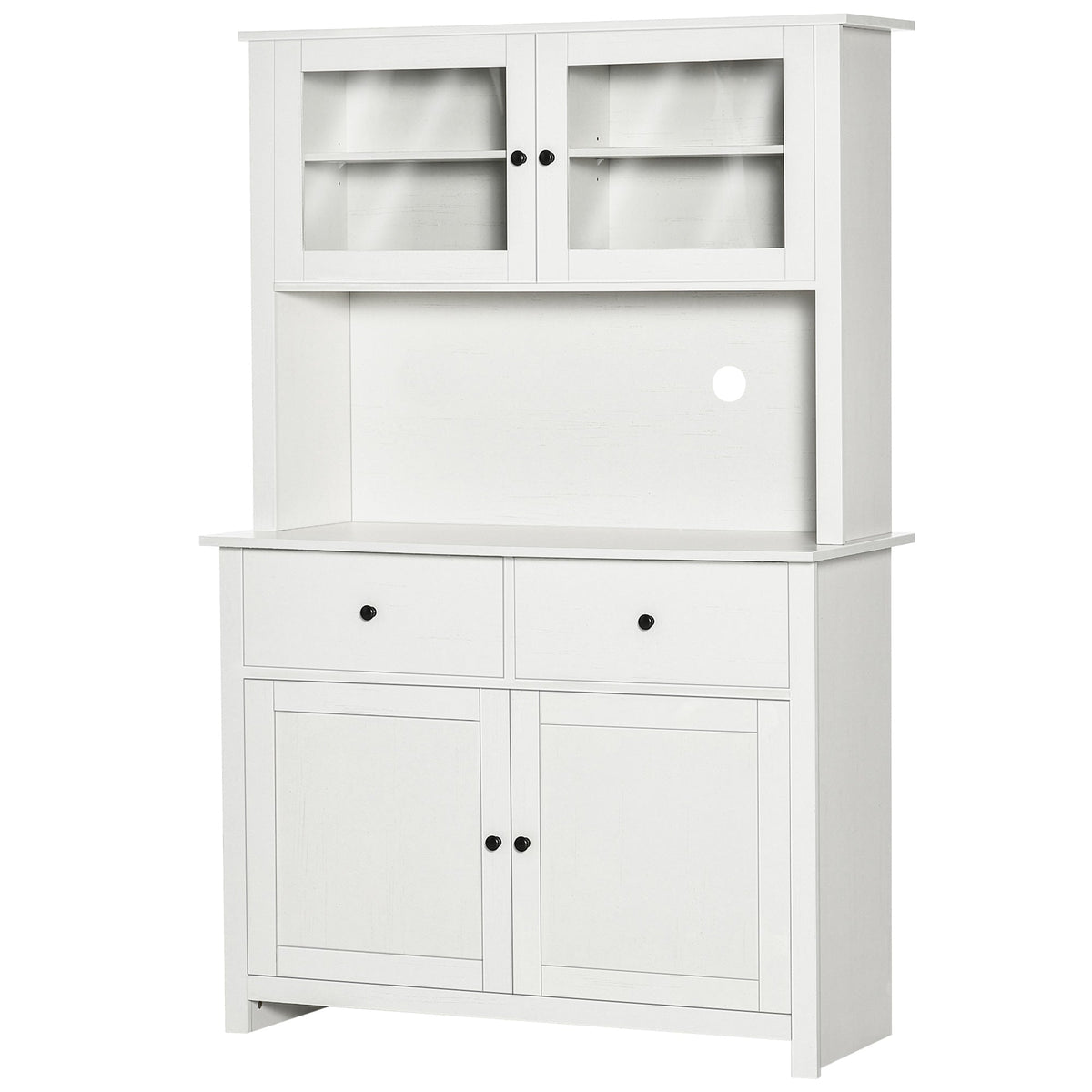 HOMCOM 63.5" Kitchen Buffet with Hutch