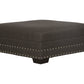Crawford - Cocktail Ottoman - Dark Gray