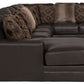 Denali - Italian Leather Match Sectional