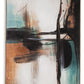 Brunonia - Wall Art - Teal / Orange / Black