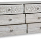 Paxberry - Six Drawer Dresser - Weatherworn - Whitewash