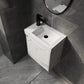 20" Wall-Mounted Bathroom Vanity with Ceramic Sink