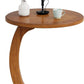 18.9" C-Shaped Round End Table