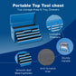 8-Drawer Rolling Tool Storage Cabinet with Detachable Top Toolbox