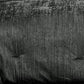 Turin 7 Piece Charcoal Crinkle Velvet Comforter Ensemble