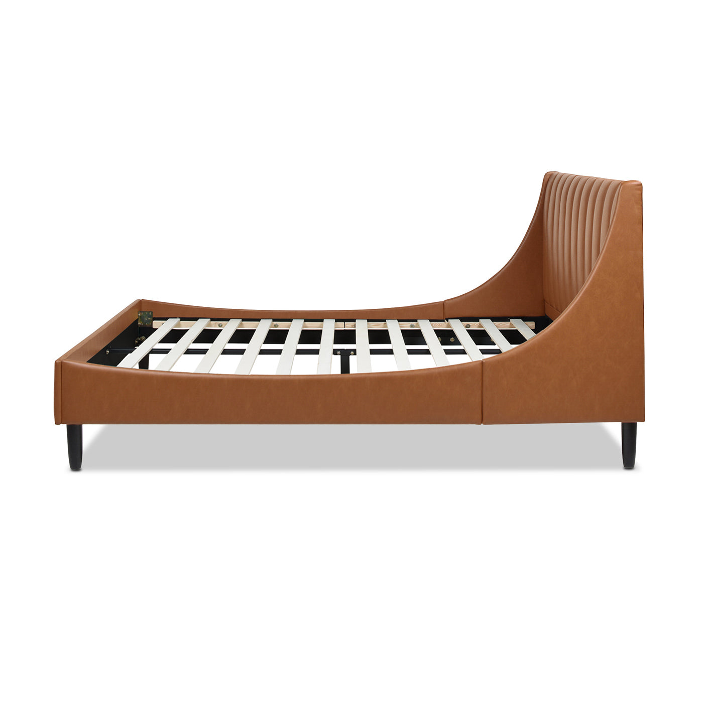 Aspen Vertical Tufted Modern Headboard Platform Bed Set, Queen