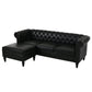 U-style 85" Modern 4-Seater L-Shaped Sectional Sofa