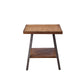 Ikram - End Table (Set of 2) - Weathered Oak & Sandy Black