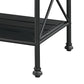 Brahm - Kitchen Island - White Marble Top & Gray