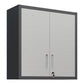 Metal Wall-Mounted Tool Storage Cabinet with Locking Door