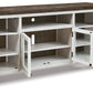 Havalance - Extra Large TV Stand - 4 Doors - Brown / Beige