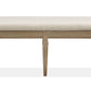 Lancaster - Bench With Upholstered Seat - Dovetail Gray