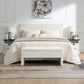 Modern Bed End Bench with Storage
