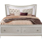 Cross Glam Champagne Queen Bed With LED