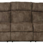 Tranquility - Power Headrest Power Lay Flat Reclining Sofa With DDT / CR3 Heat / Massage / Lumbar - Pewter