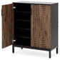31.5 Inches Brown & Black Shoe Cabinet