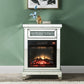 Noralie - 24" Fireplace - Mirrored & Faux Diamonds