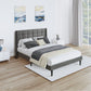 Queen Size Upholstered Platform Bed Frame with Modern Button Tufted