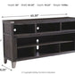 Todoe - LG TV Stand w/Fireplace Option - Gray
