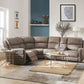 Olwen - Power Motion Sectional Sofa - Mocha Nubuck