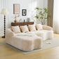 Full Compression L-Shape Sectional Sofa with Curved Chaise